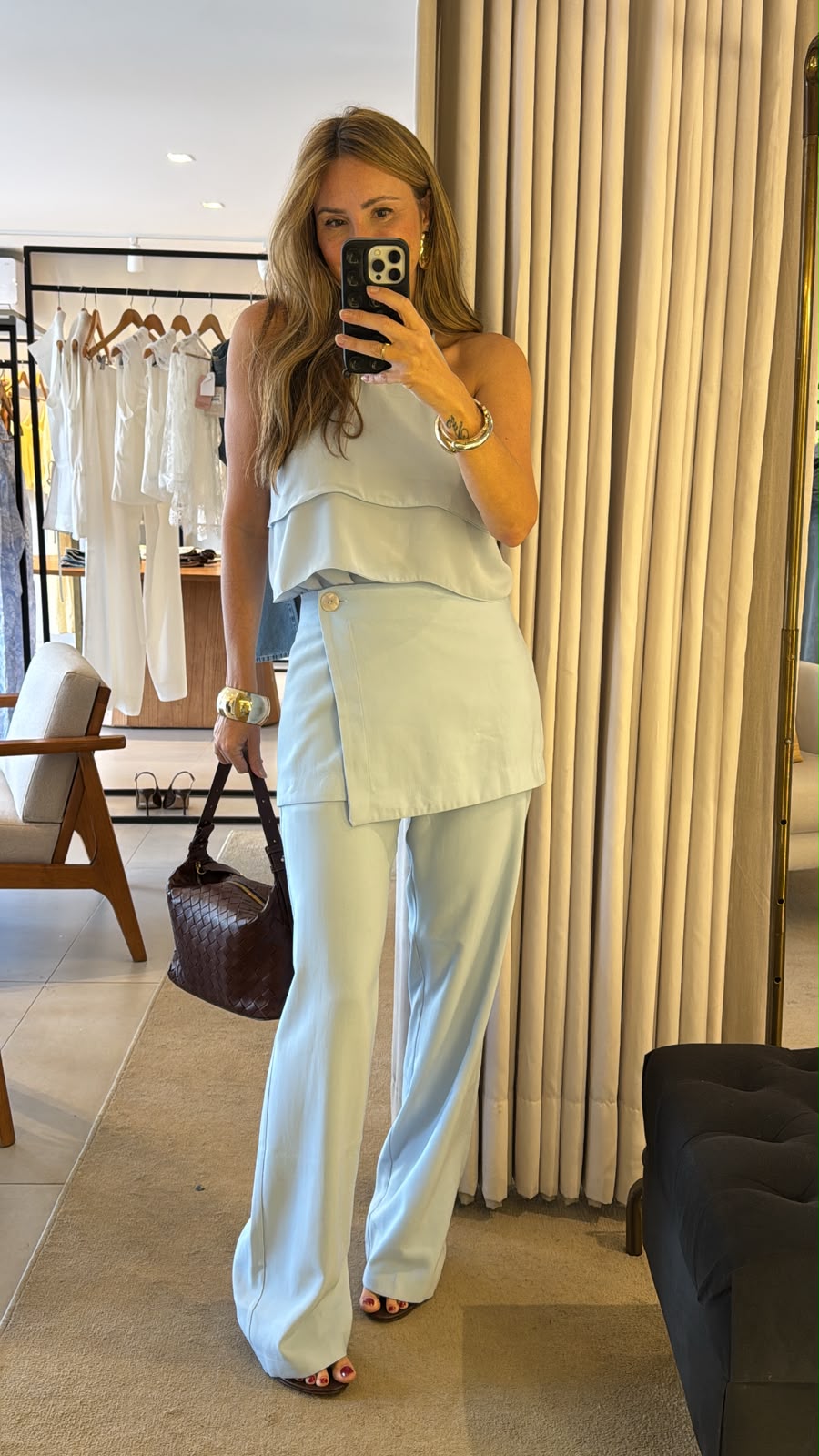 Calça sobreposição
