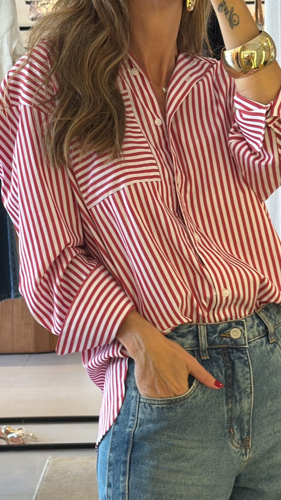 Camisa 100% algodão oversized