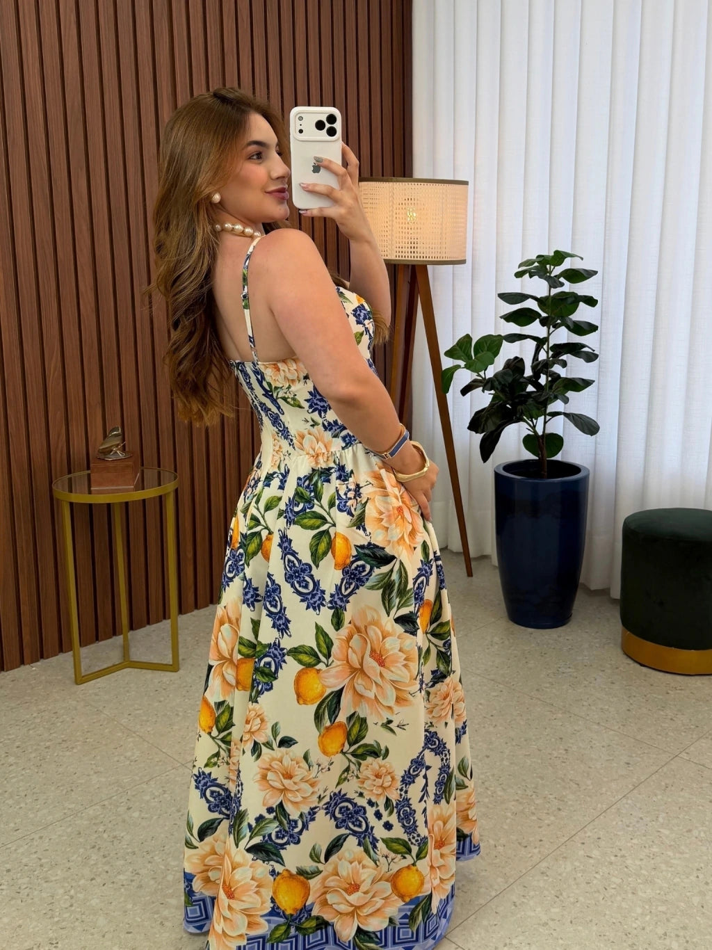 Vestido Longo Capri com Bojo