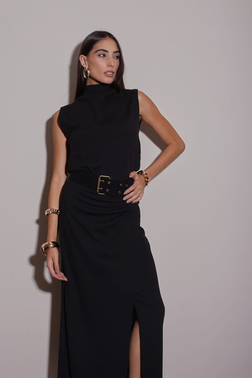 Blusa gola tricot
