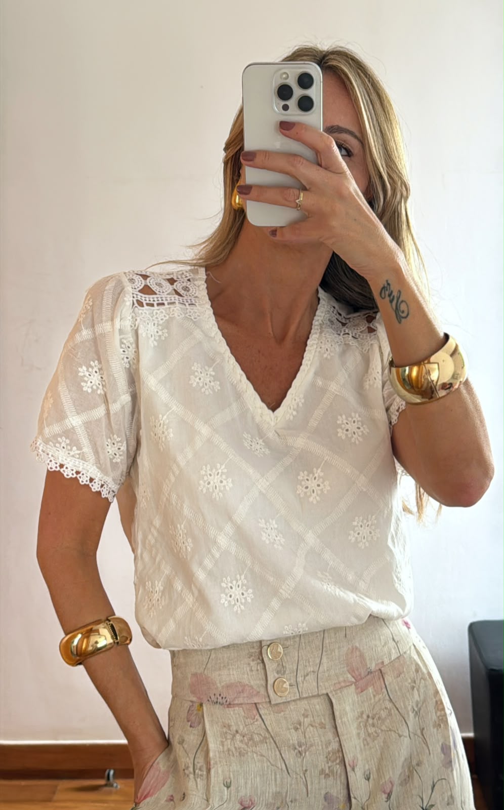Blusa Lia em algodão