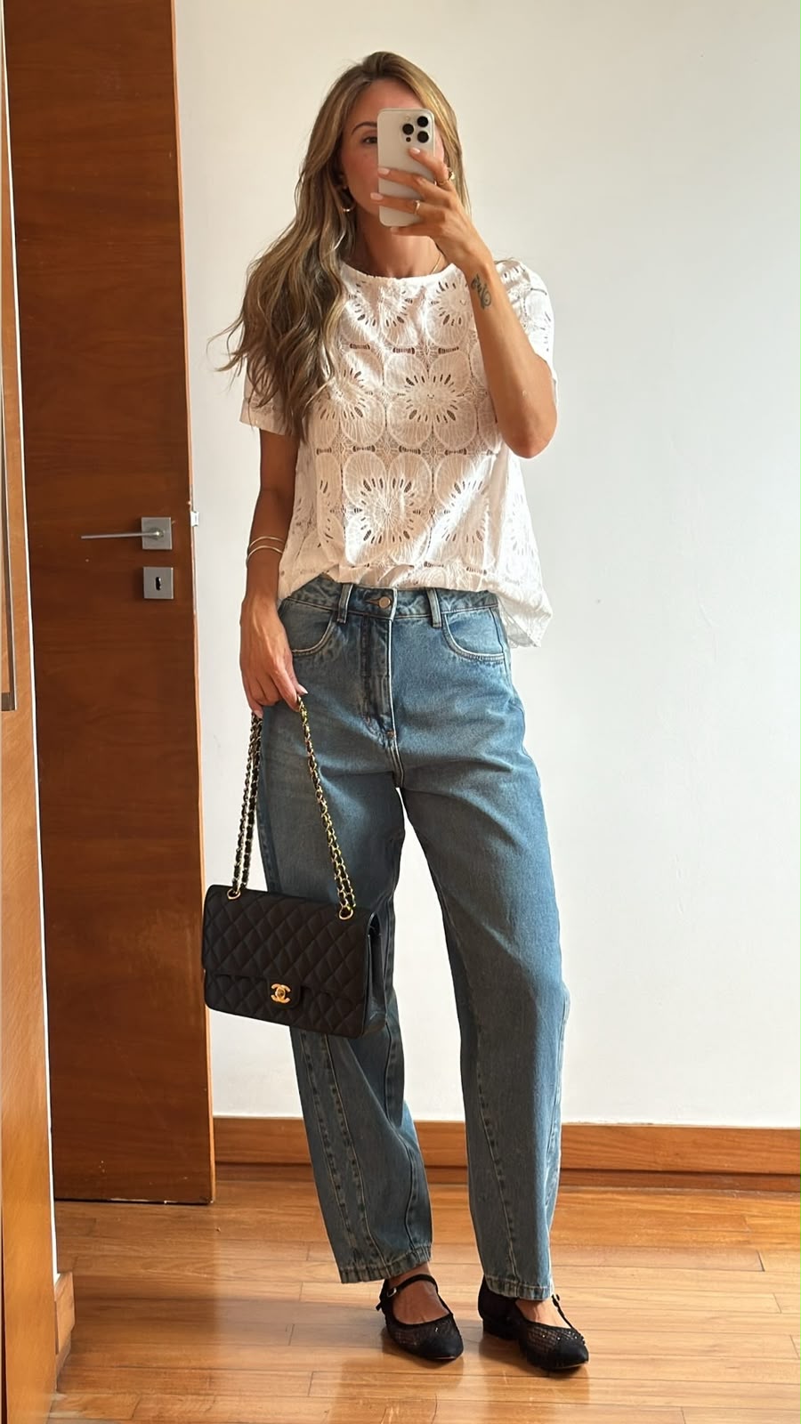 Blusa renda flor