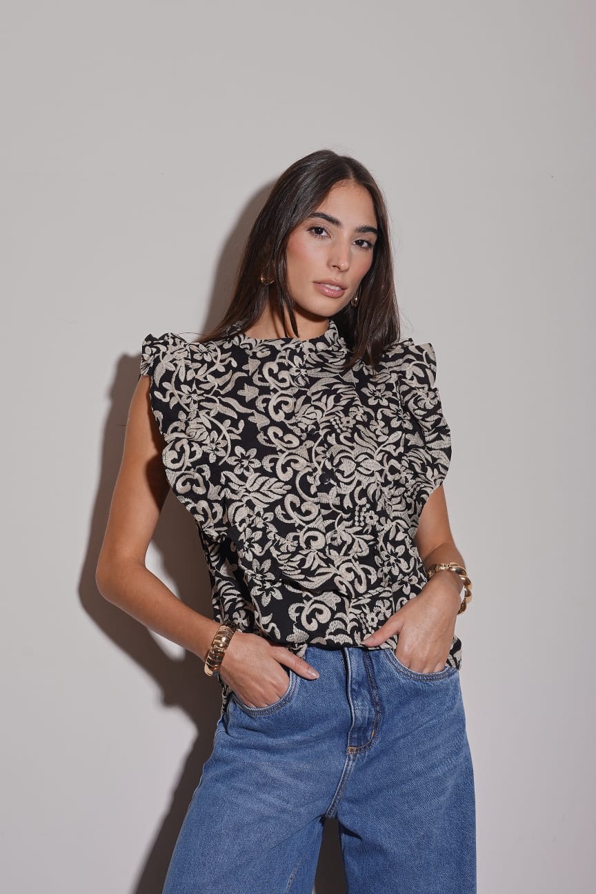 Blusa Valentina bordada