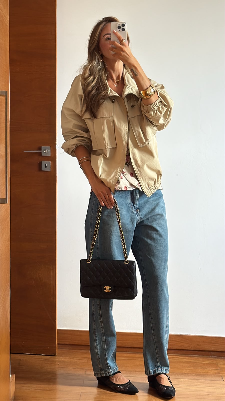Jaqueta bomber utilitária