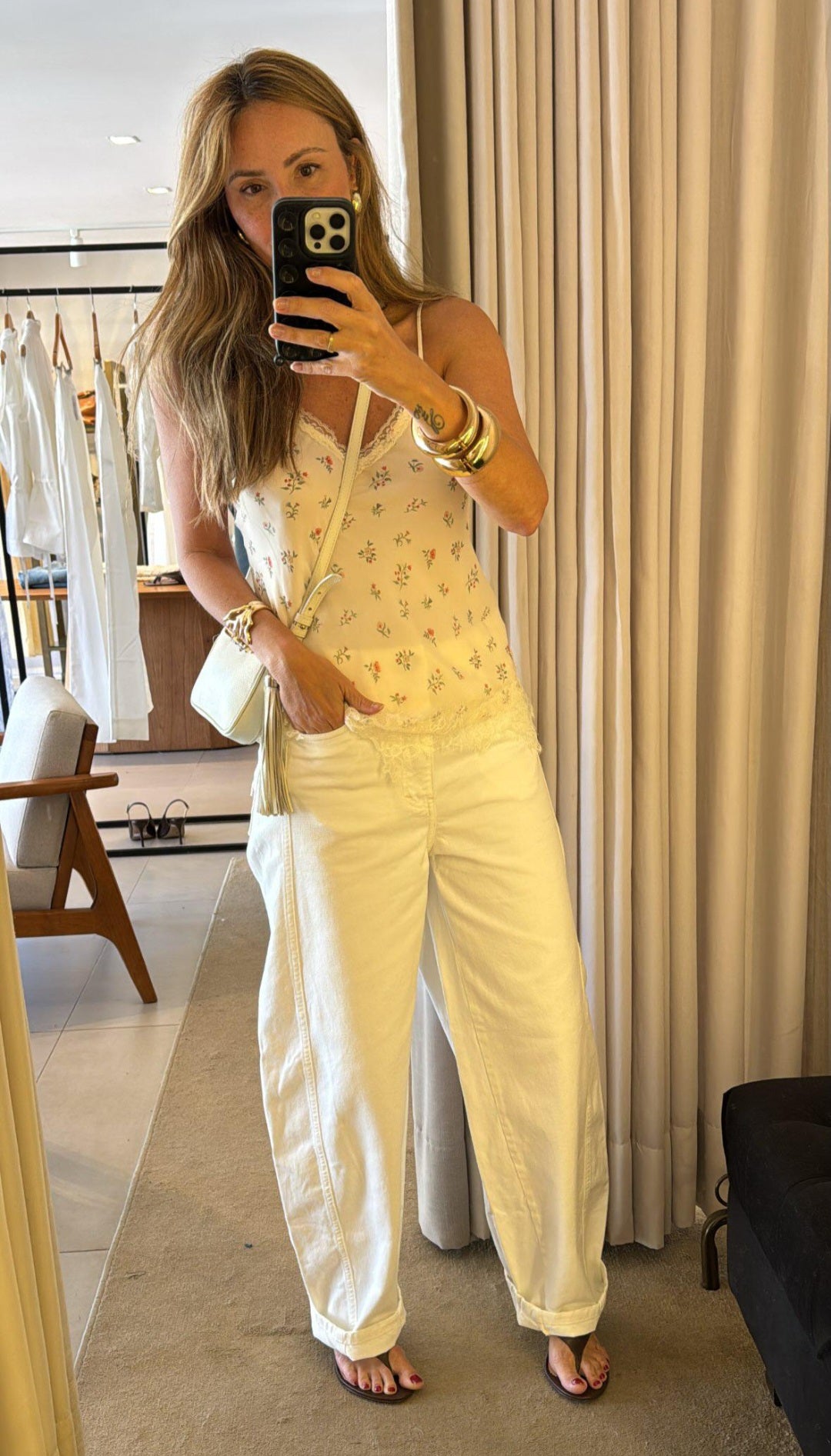 Regata em chiffon flor