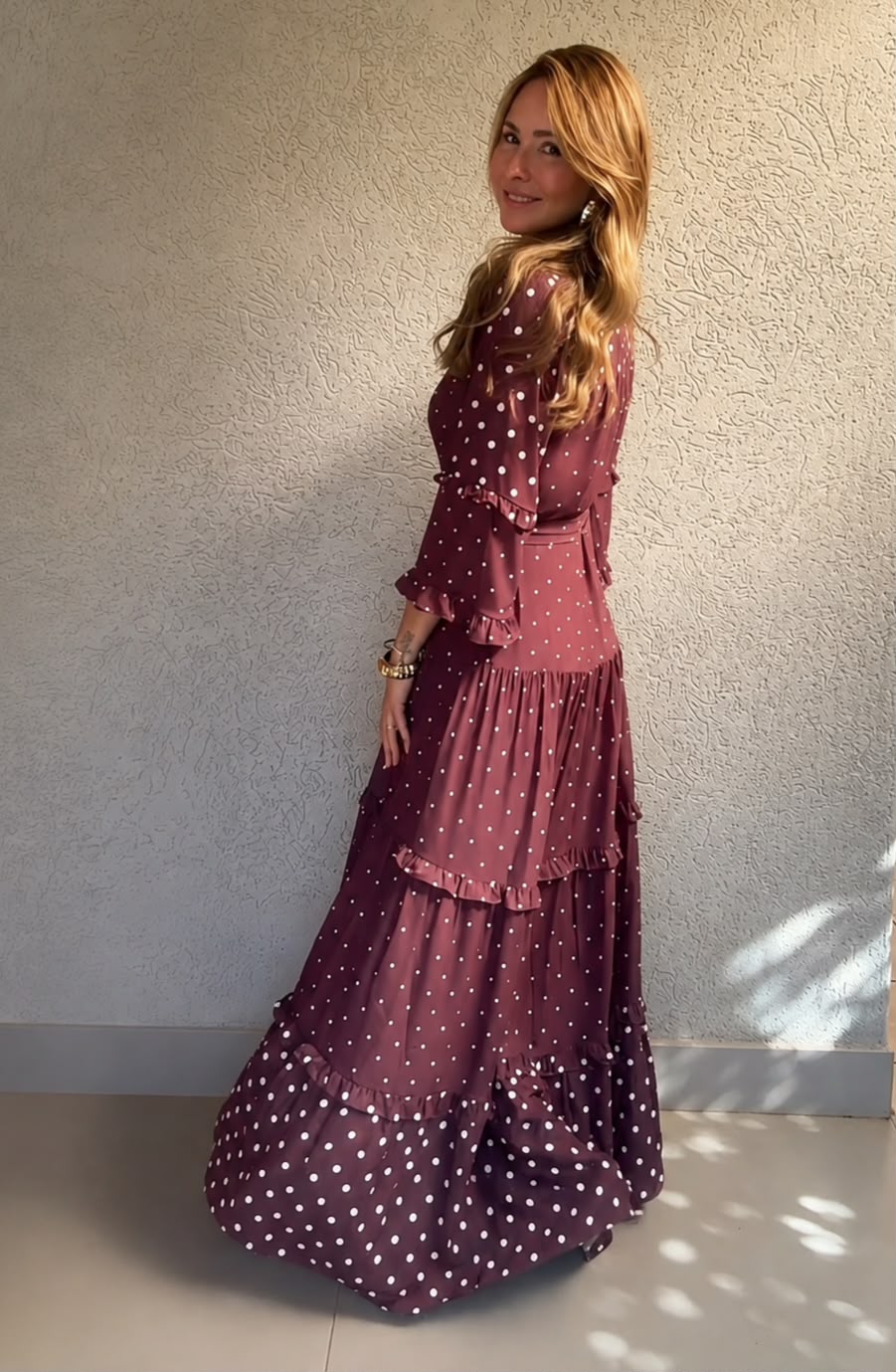 Vestido Ana poa