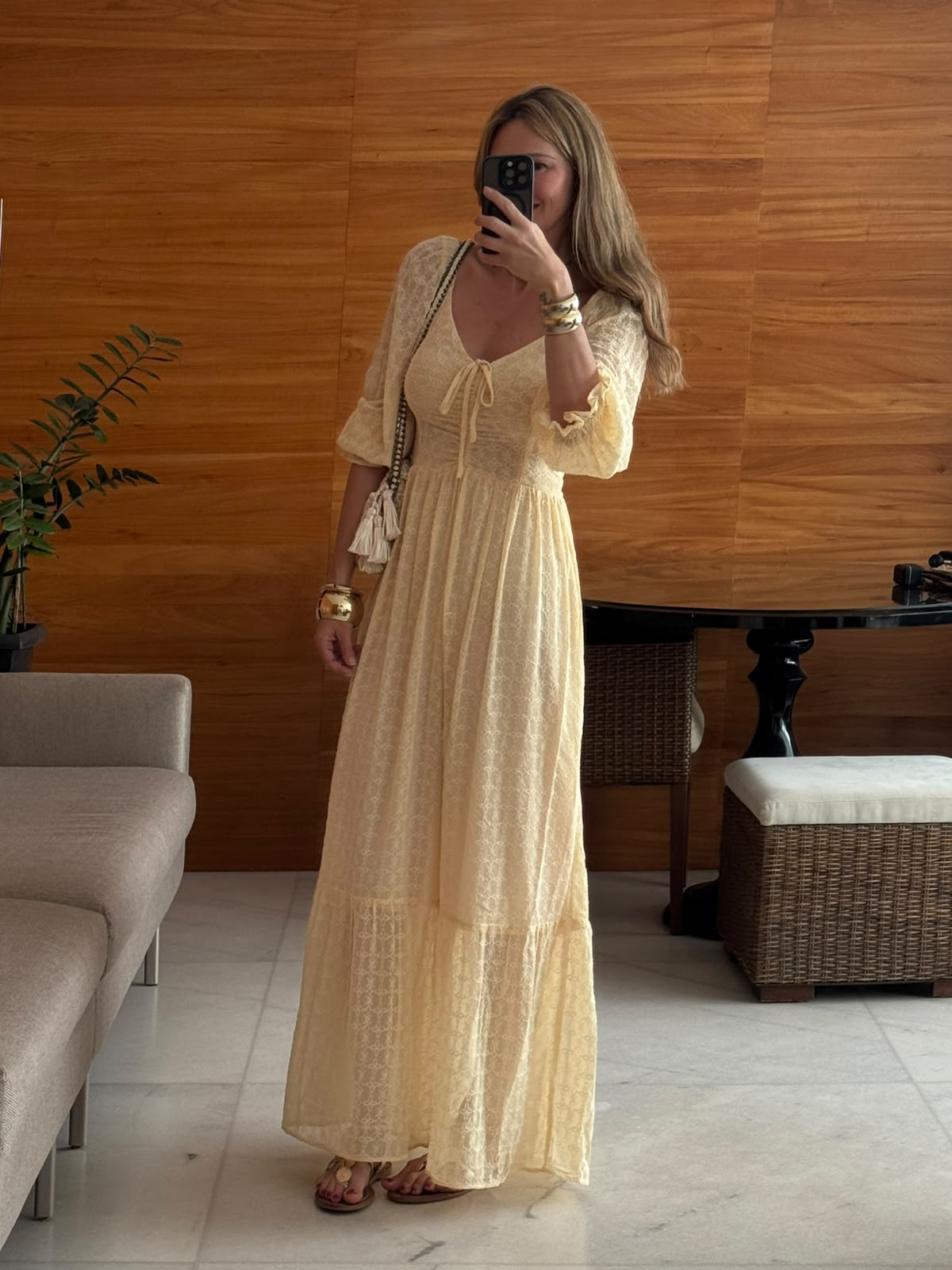 Vestido Aurea texturizado