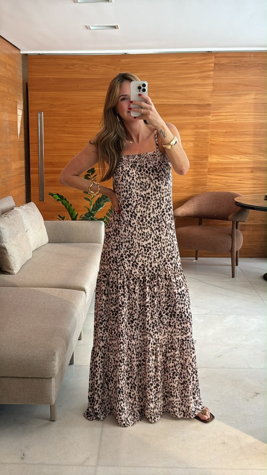 Vestido Bianca animal print